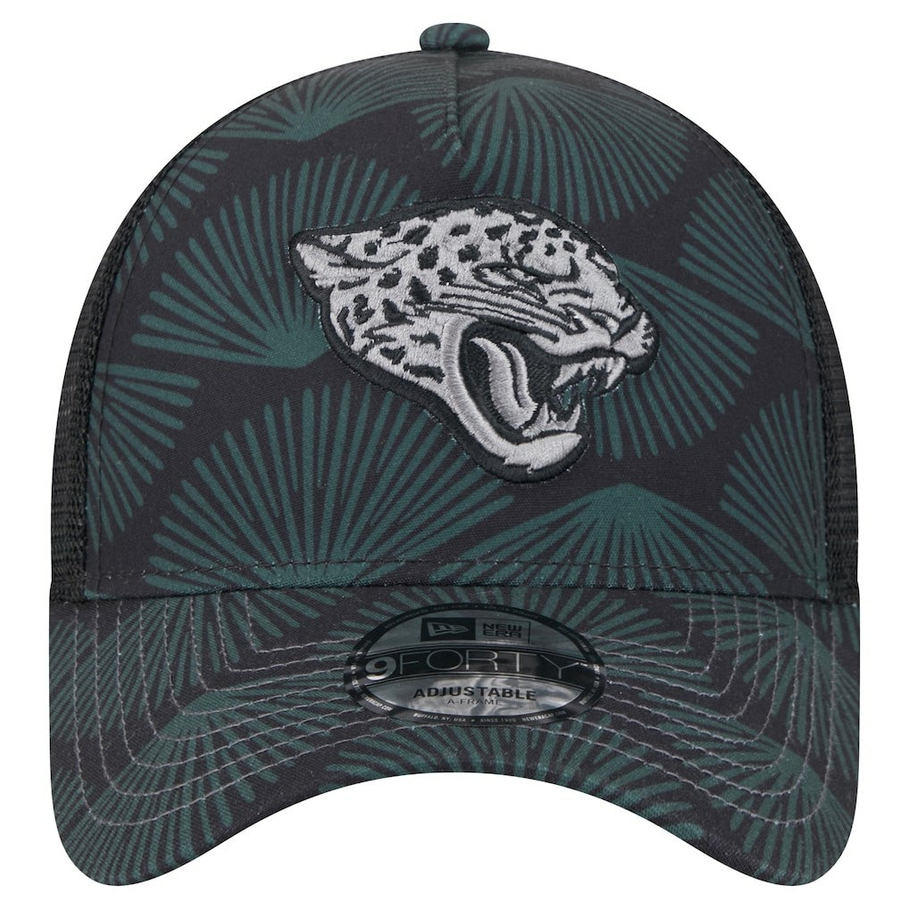 Jacksonville Jaguars New Era Agave Trucker 9FORTY Adjustable Hat - Black discount