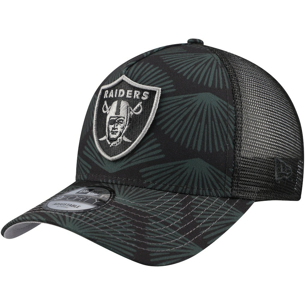 Las Vegas Raiders New Era Agave Trucker 9FORTY Adjustable Hat - Black discount