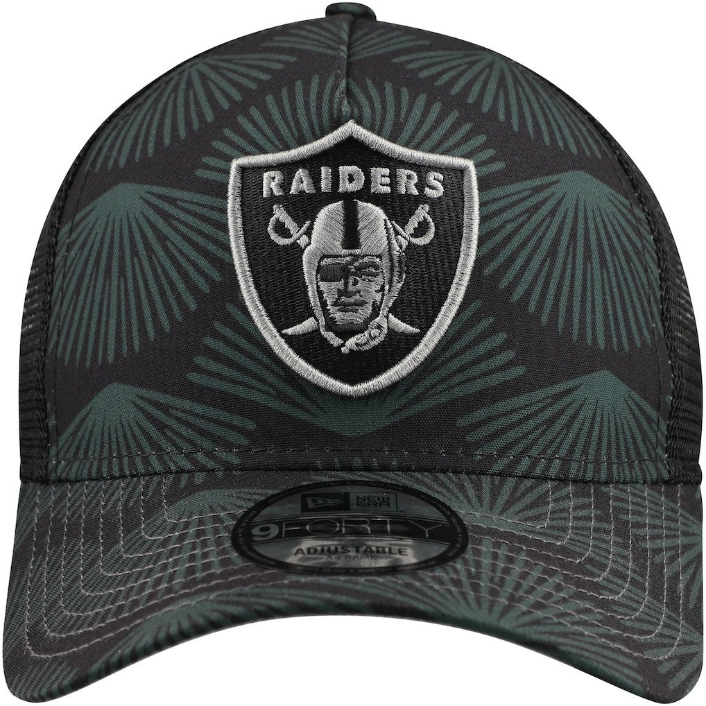 Las Vegas Raiders New Era Agave Trucker 9FORTY Adjustable Hat - Black discount