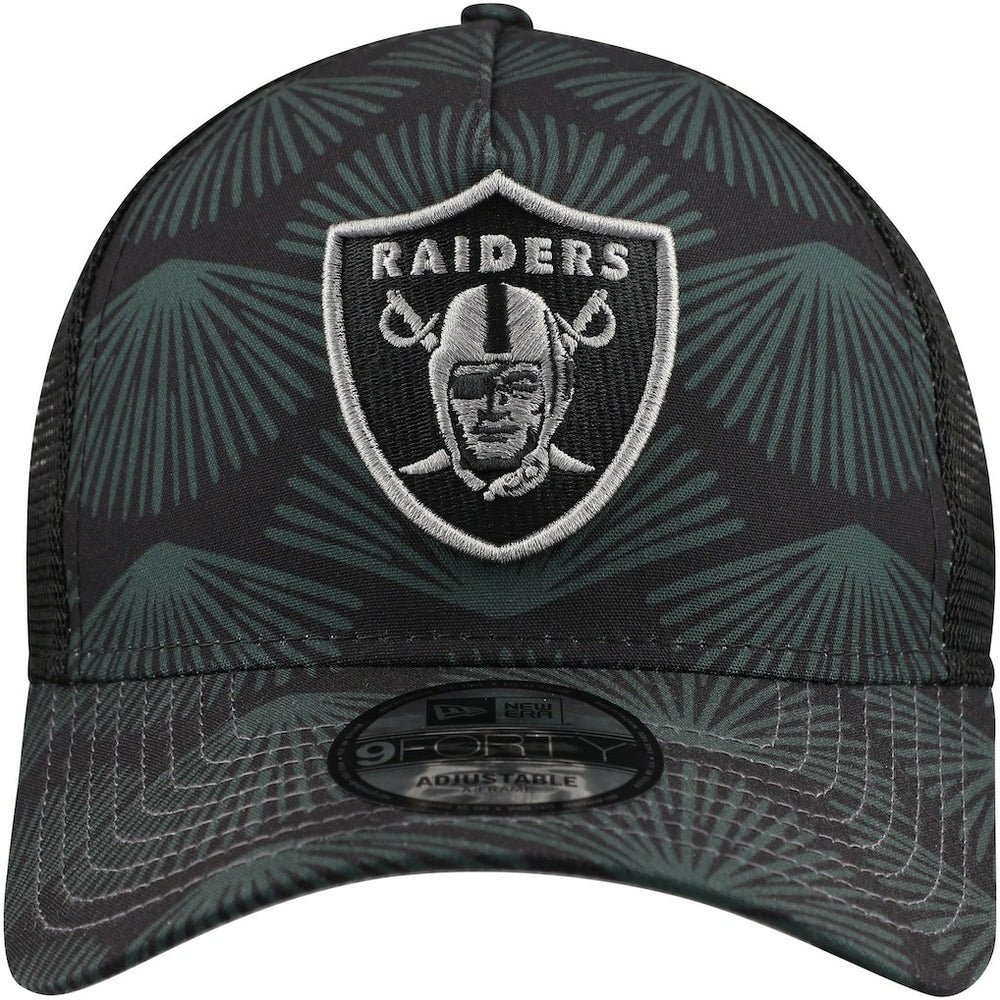 Las Vegas Raiders New Era Agave Trucker 9FORTY Adjustable Hat - Black discount