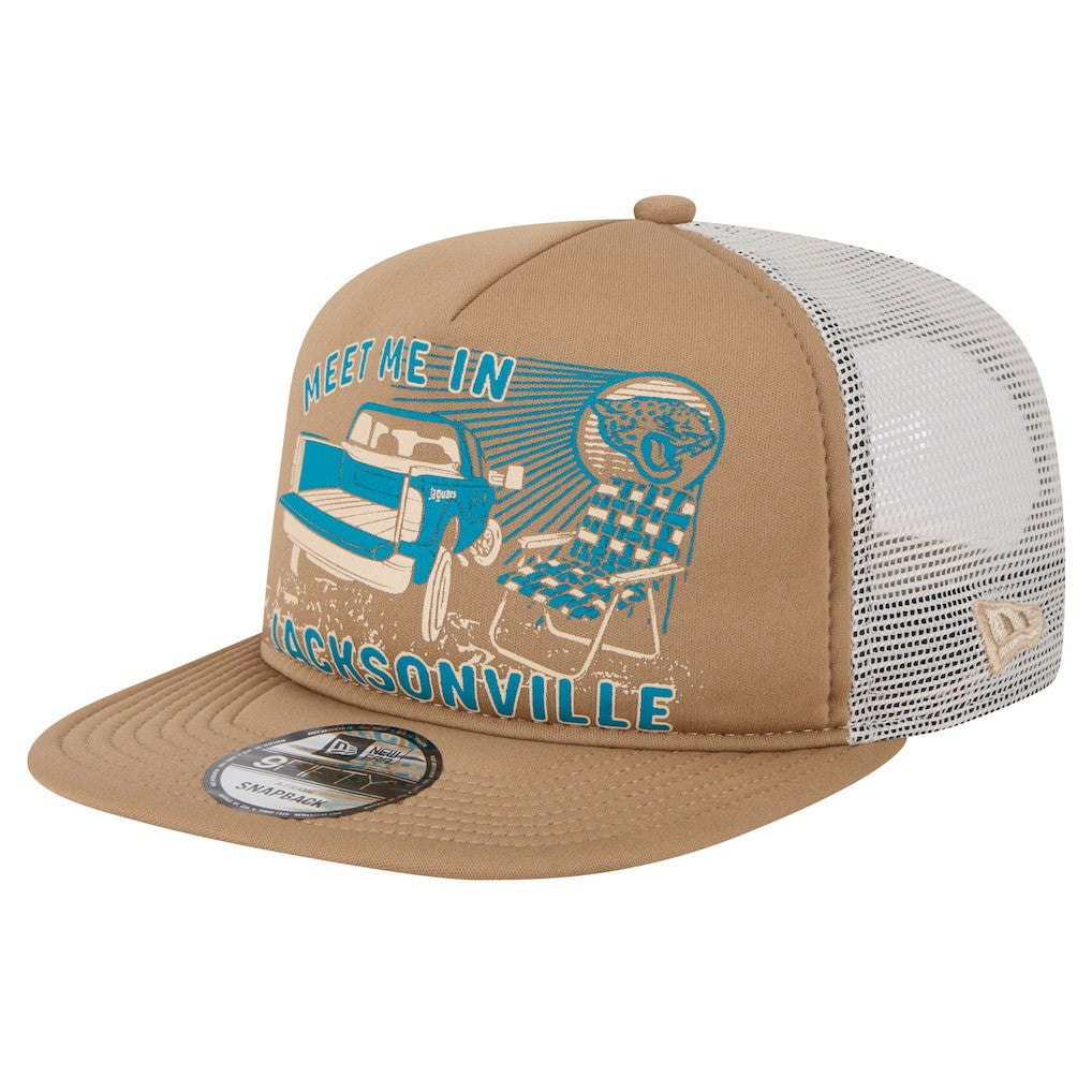 Jacksonville Jaguars New Era Meet Me 9FIFTY Snapback Hat - Tan for sale