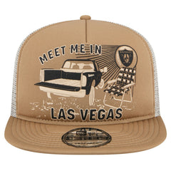 Las Vegas Raiders New Era Meet Me 9FIFTY Snapback Hat - Tan on sale
