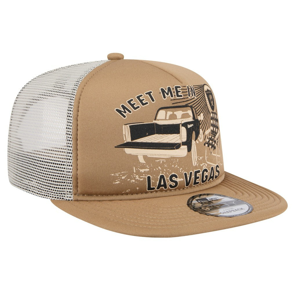 Las Vegas Raiders New Era Meet Me 9FIFTY Snapback Hat - Tan on sale