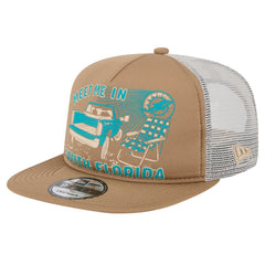 Miami Dolphins New Era Meet Me 9FIFTY Snapback Hat - Tan on sale