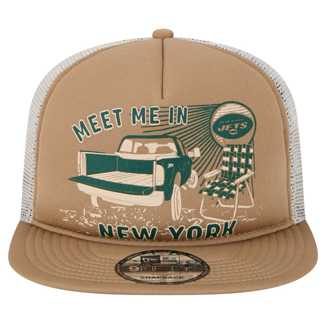 New York Jets New Era Meet Me 9FIFTY Snapback Hat - Tan online