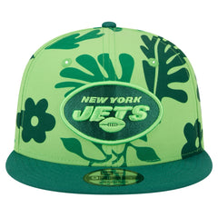 New York Jets New Era Leafy 9FIFTY Snapback Hat - Light Green for sale
