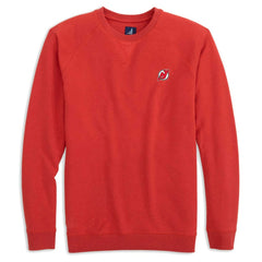 New Jersey Devils johnnie-O Freeman Tri-Blend Raglan Pullover Sweatshirt Red