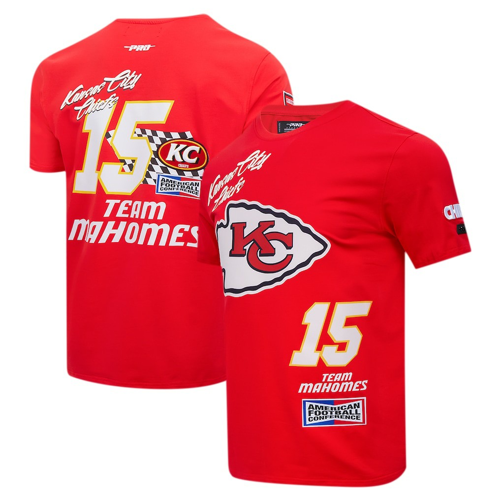 Patrick Mahomes Kansas City Chiefs Pro Standard Fast Lane Name & Number Player T-Shirt - Red discount
