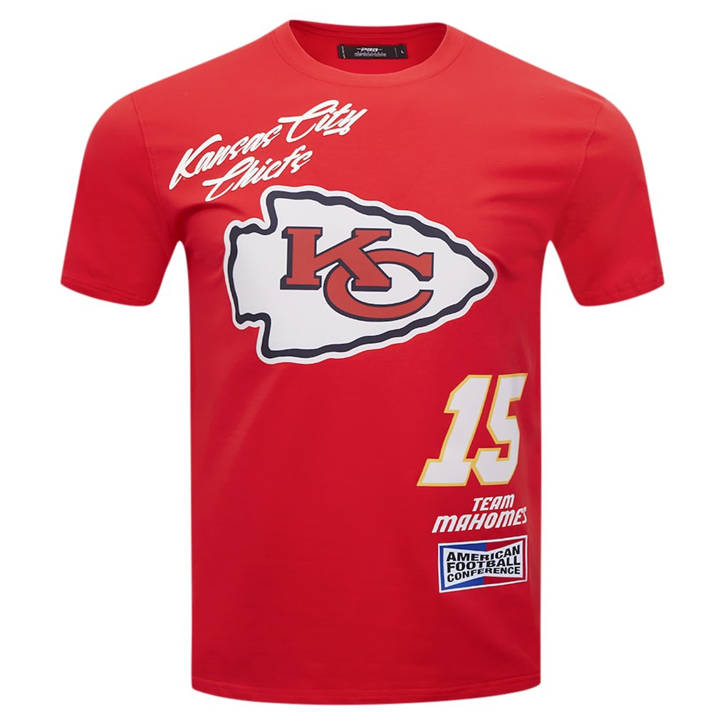 Patrick Mahomes Kansas City Chiefs Pro Standard Fast Lane Name & Number Player T-Shirt - Red discount