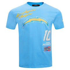 Justin Herbert Los Angeles Chargers Pro Standard Fast Lane Name & Number Player T-Shirt - Powder Blue for sale