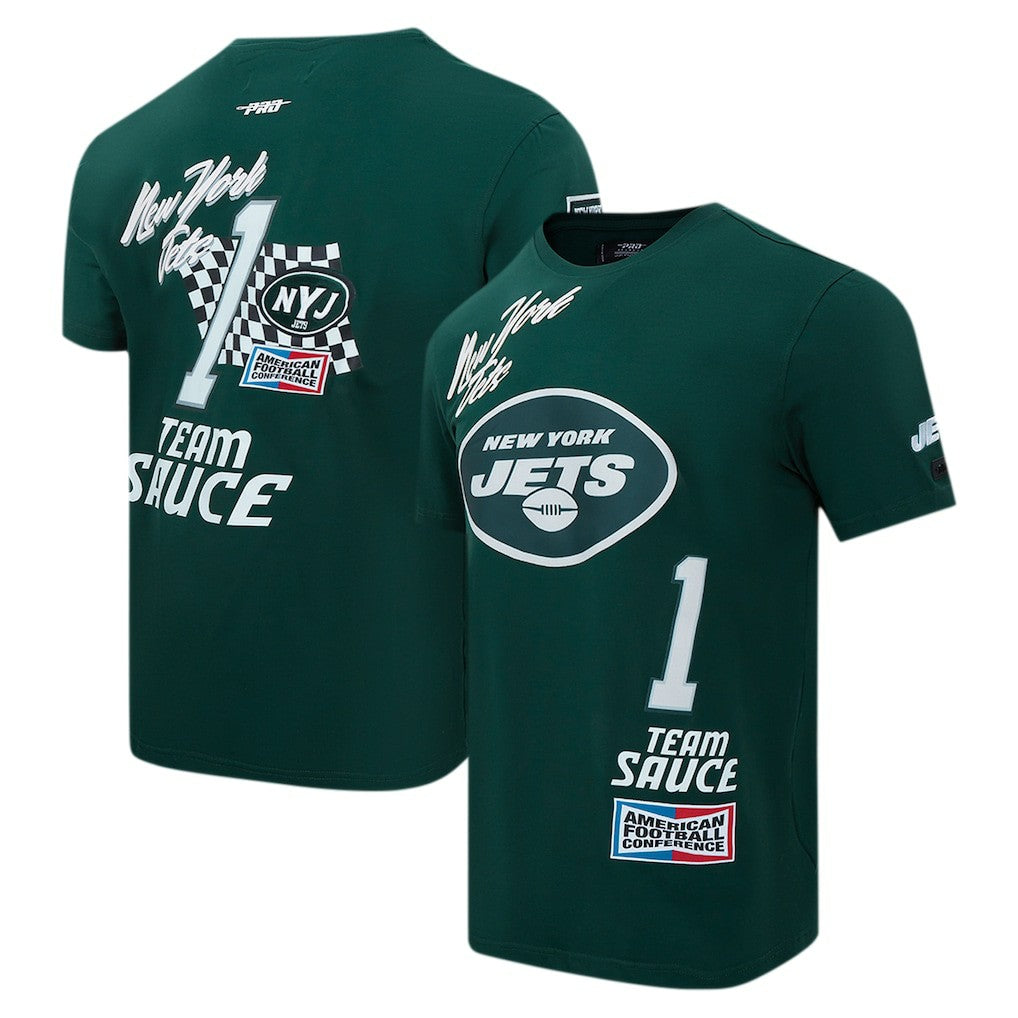 Ahmad Sauce Gardner New York Jets Pro Standard Fast Lane Name & Number Player T-Shirt - Green on sale