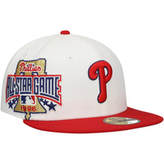 Philadelphia Phillies Major Sidepatch 59FIFTY Fitted Hat - White/Red | New Era