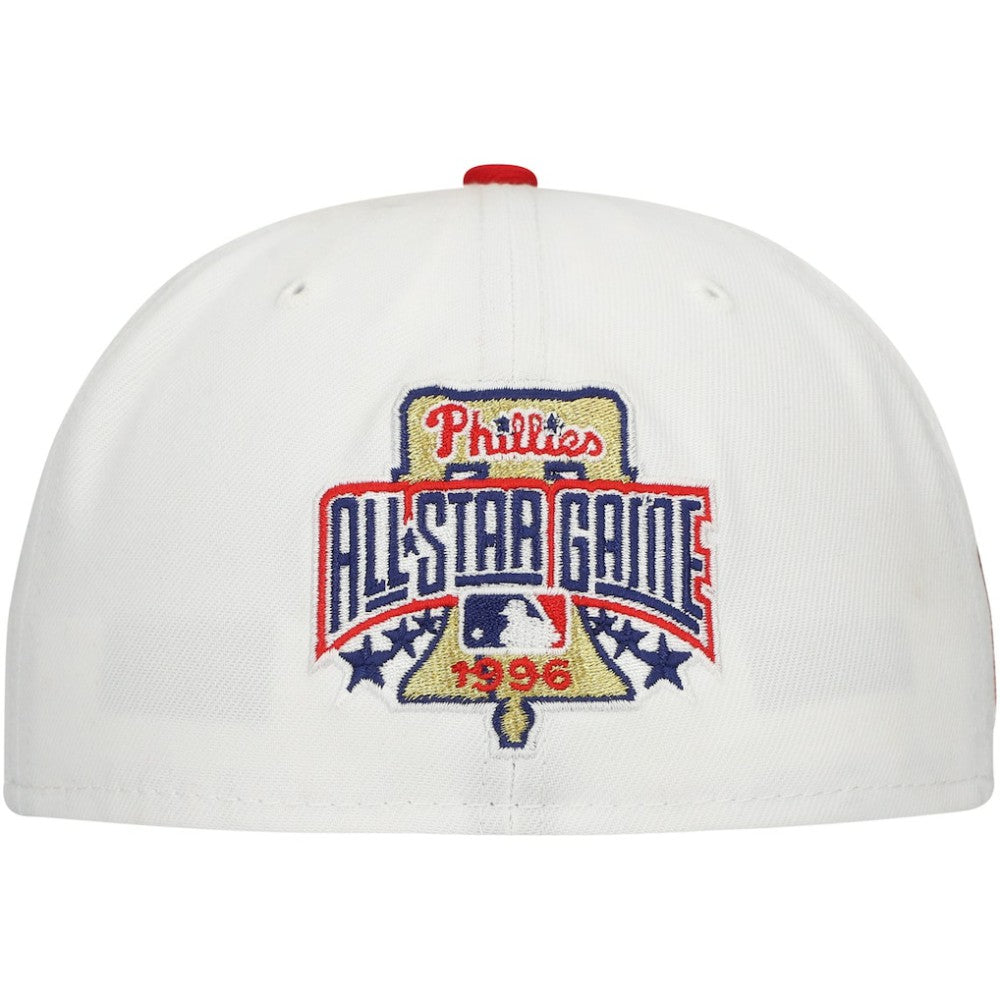 Philadelphia Phillies Major Sidepatch 59FIFTY Fitted Hat - White/Red | New Era