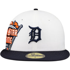 Detroit Tigers Major Sidepatch 59FIFTY Fitted Hat - White/Navy | New Era