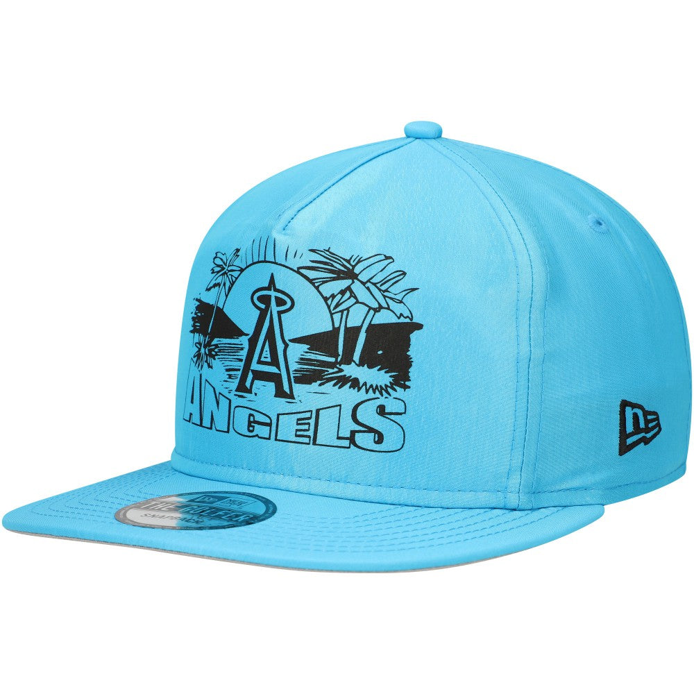Los Angeles Angels Neon Golfer Snapback Hat - Blue | New Era