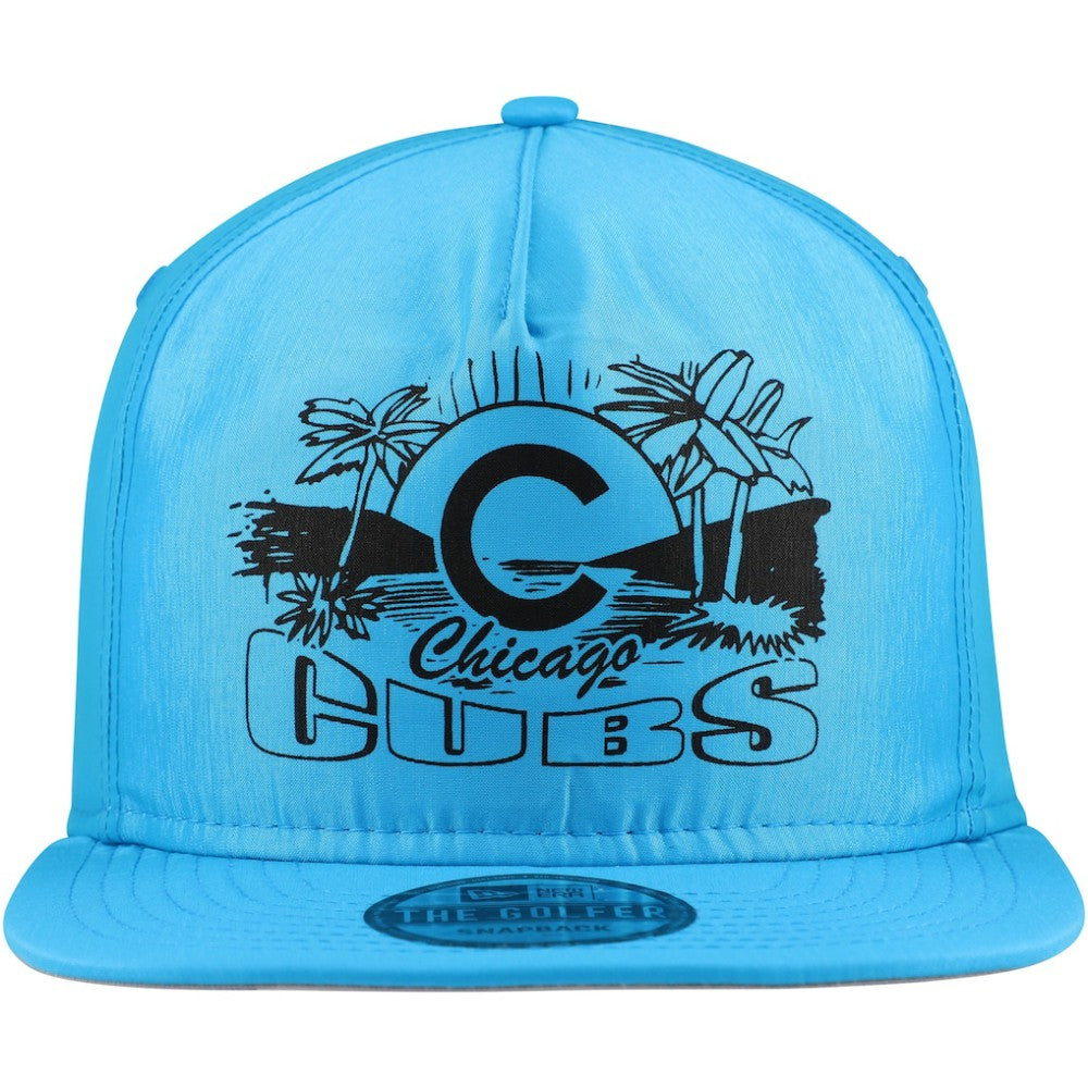 Chicago Cubs Neon Golfer Snapback Hat - Blue | New Era