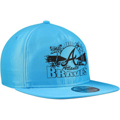 Atlanta Braves Neon Golfer Snapback Hat - Blue | New Era