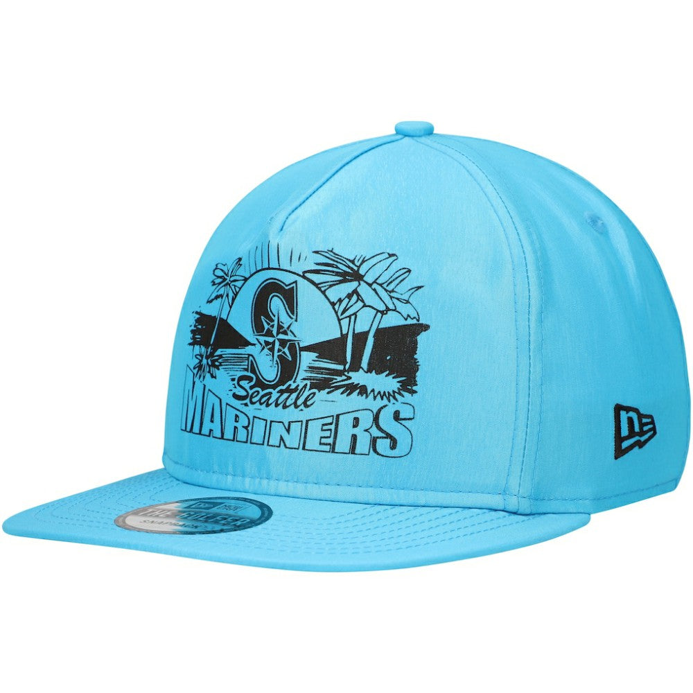 Seattle Mariners Neon Golfer Snapback Hat - Blue | New Era