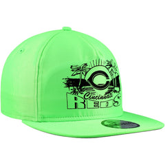 Cincinnati Reds Neon Golfer Snapback Hat - Green | New Era