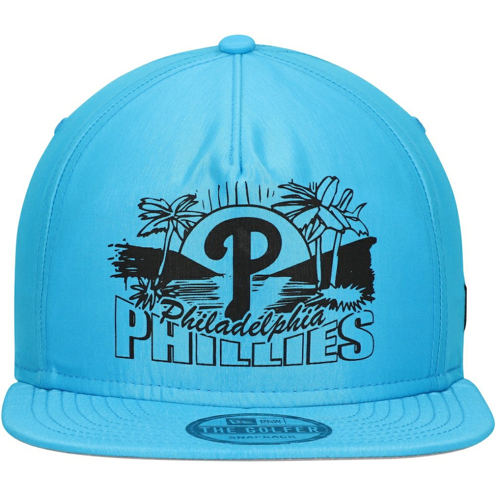 Philadelphia Phillies Neon Golfer Snapback Hat - Blue | New Era