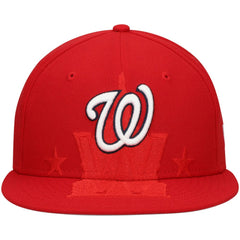 Washington Nationals Shadow Logo 59FIFTY Fitted Hat - Red | New Era