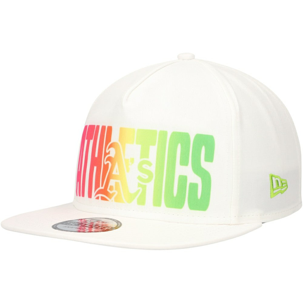 Athletics Spring Spectrum Golfer Snapback Hat - White | New Era