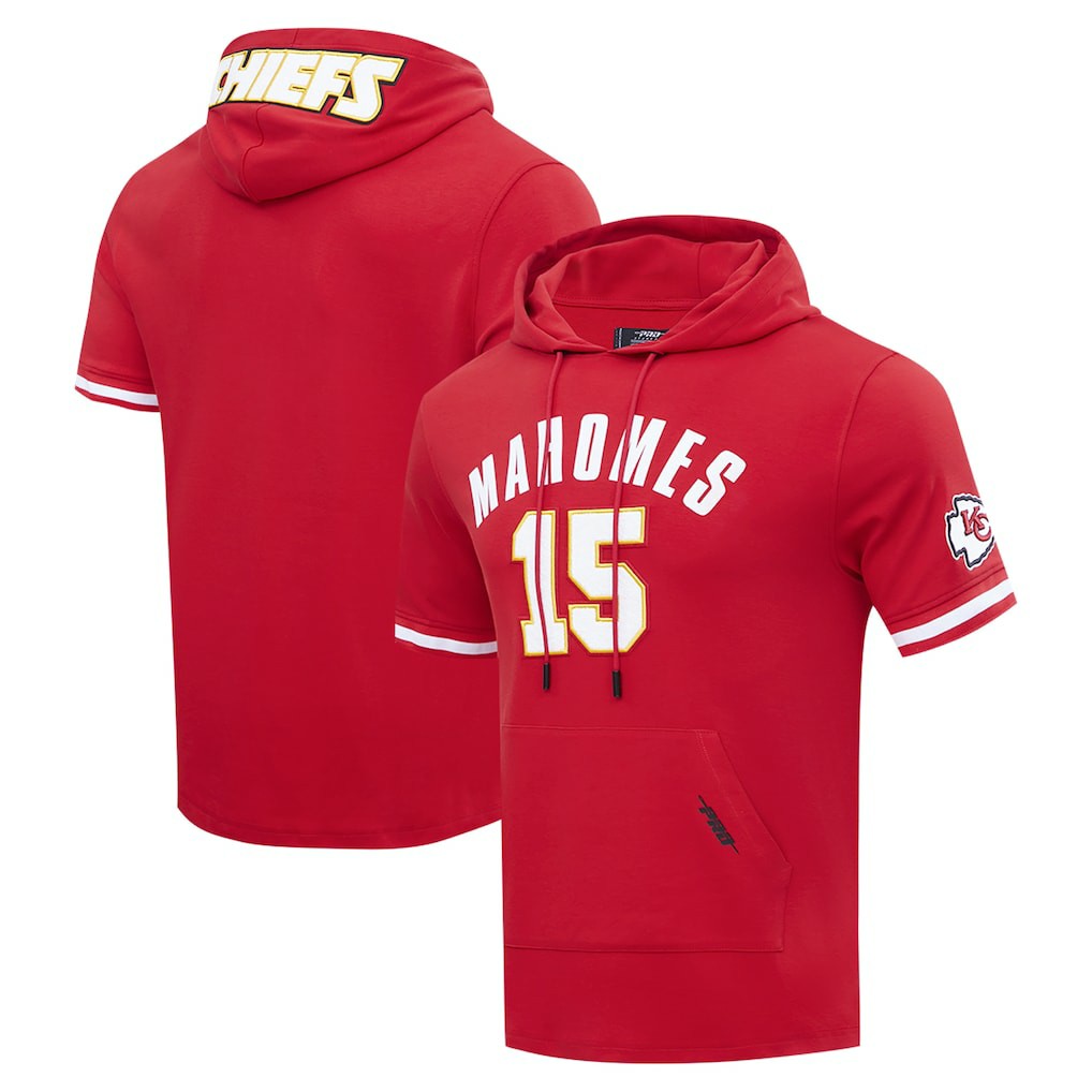 Patrick Mahomes Kansas City Chiefs Pro Standard Player Name & Number Hoodie T-Shirt - Red sale