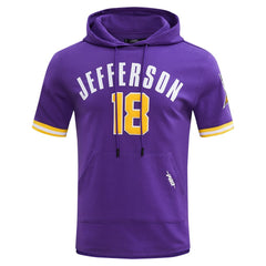 Justin Jefferson Minnesota Vikings Pro Standard Player Name & Number Hoodie T-Shirt - Purple on sale