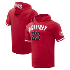 Christian McCaffrey San Francisco 49ers Pro Standard Player Name & Number Hoodie T-Shirt - Scarlet online