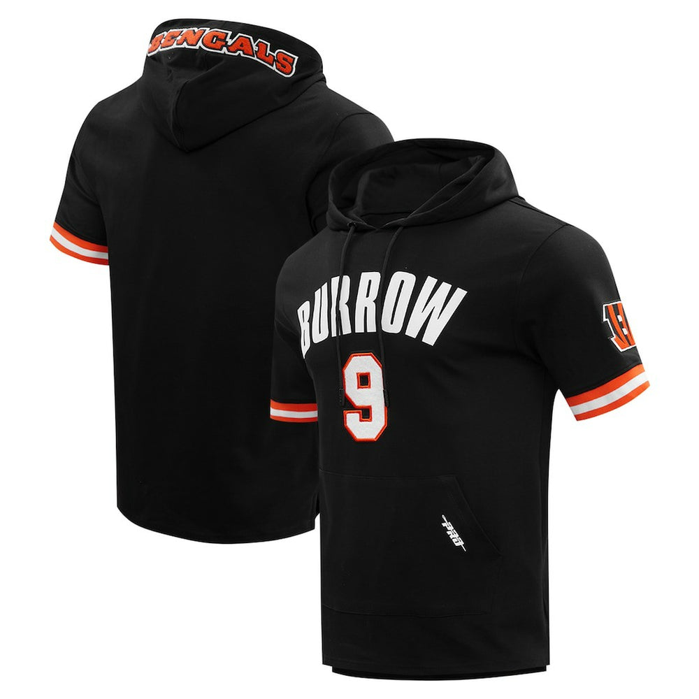 Joe Burrow Cincinnati Bengals Pro Standard Player Name & Number Hoodie T-Shirt - Black for sale