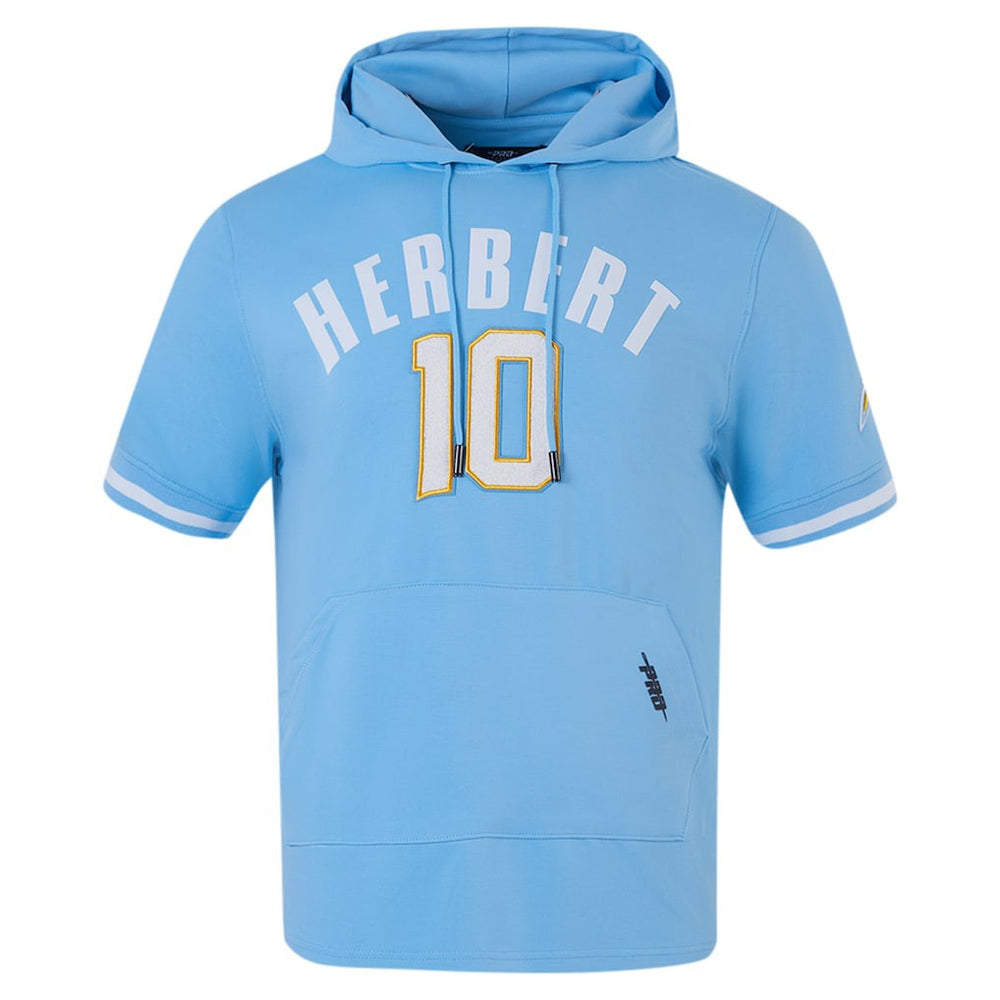 Justin Herbert Los Angeles Chargers Pro Standard Player Name & Number Hoodie T-Shirt - Powder Blue for sale