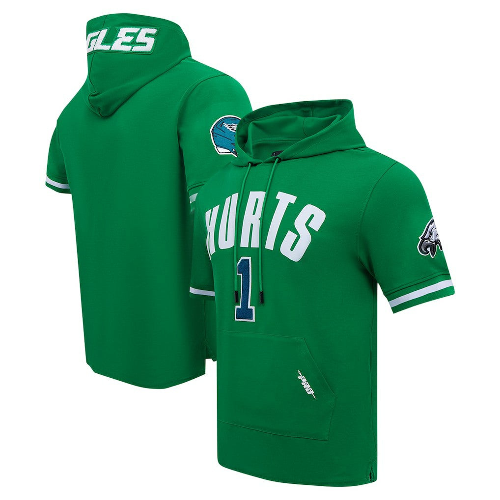 Jalen Hurts Philadelphia Eagles Pro Standard Player Name & Number Hoodie T-Shirt - Kelly Green for sale