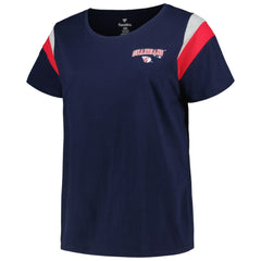 Cleveland Guardians Profile Women's Plus Size Scoop Neck T-Shirt - Navy