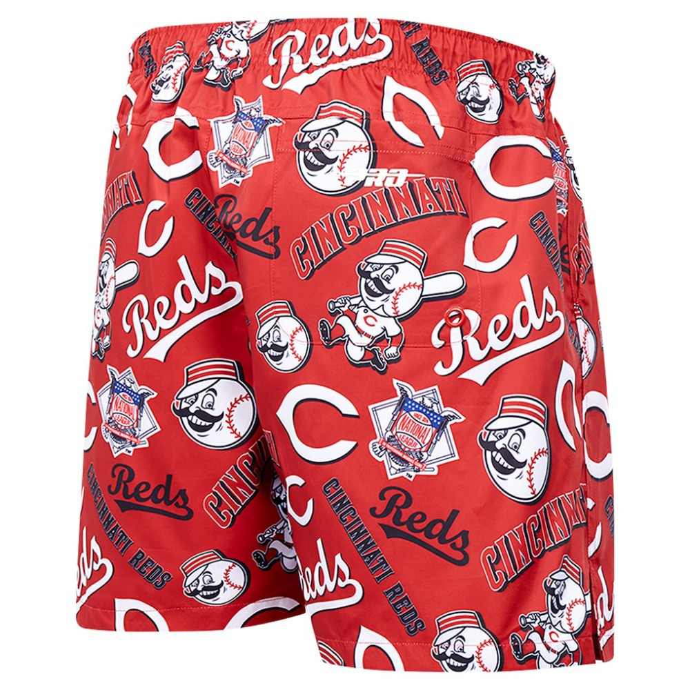Cincinnati Reds Pro Standard Toss Logo Woven Shorts - Black