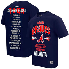Atlanta Braves Pro Standard Oversized City Tour T-Shirt - Navy