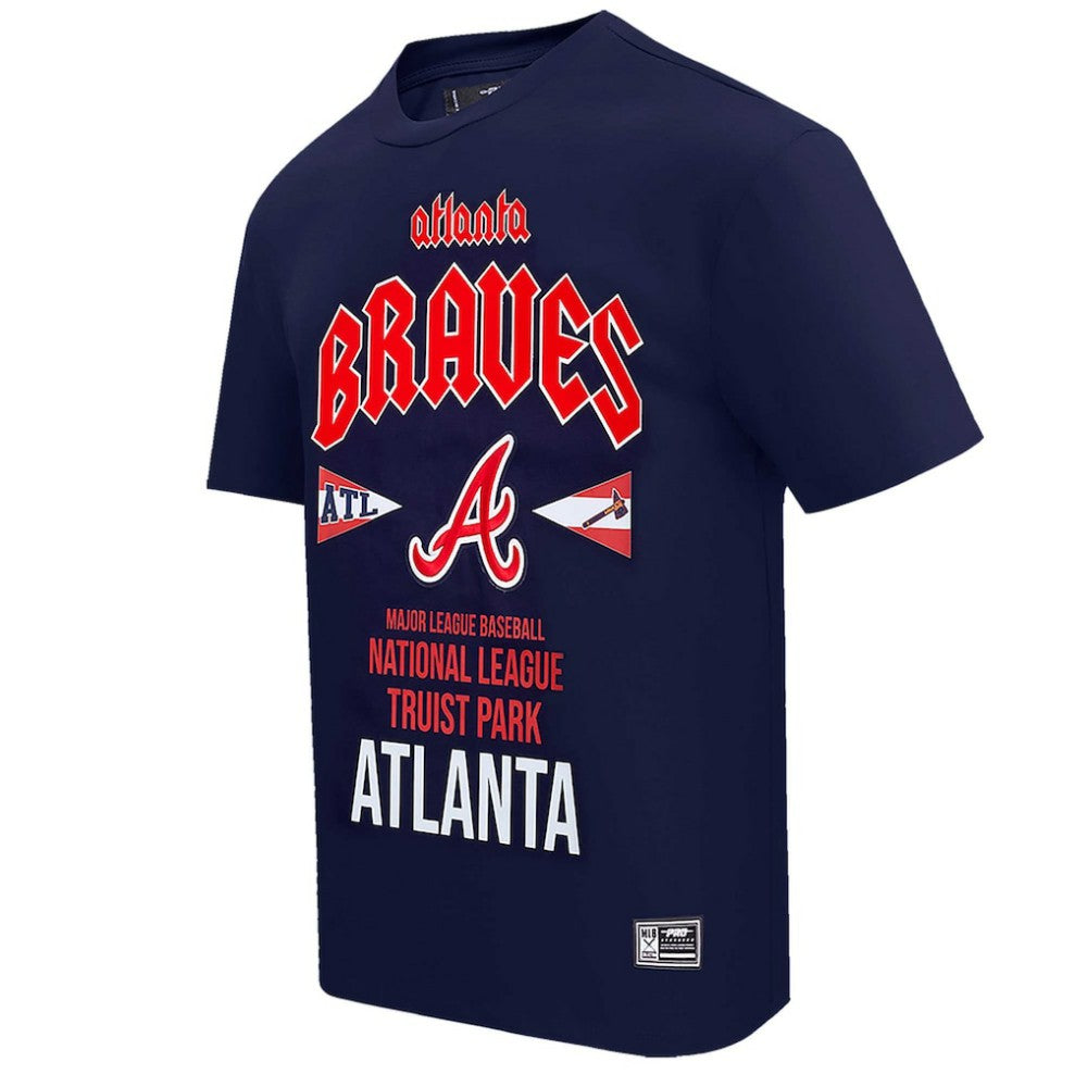 Atlanta Braves Pro Standard Oversized City Tour T-Shirt - Navy
