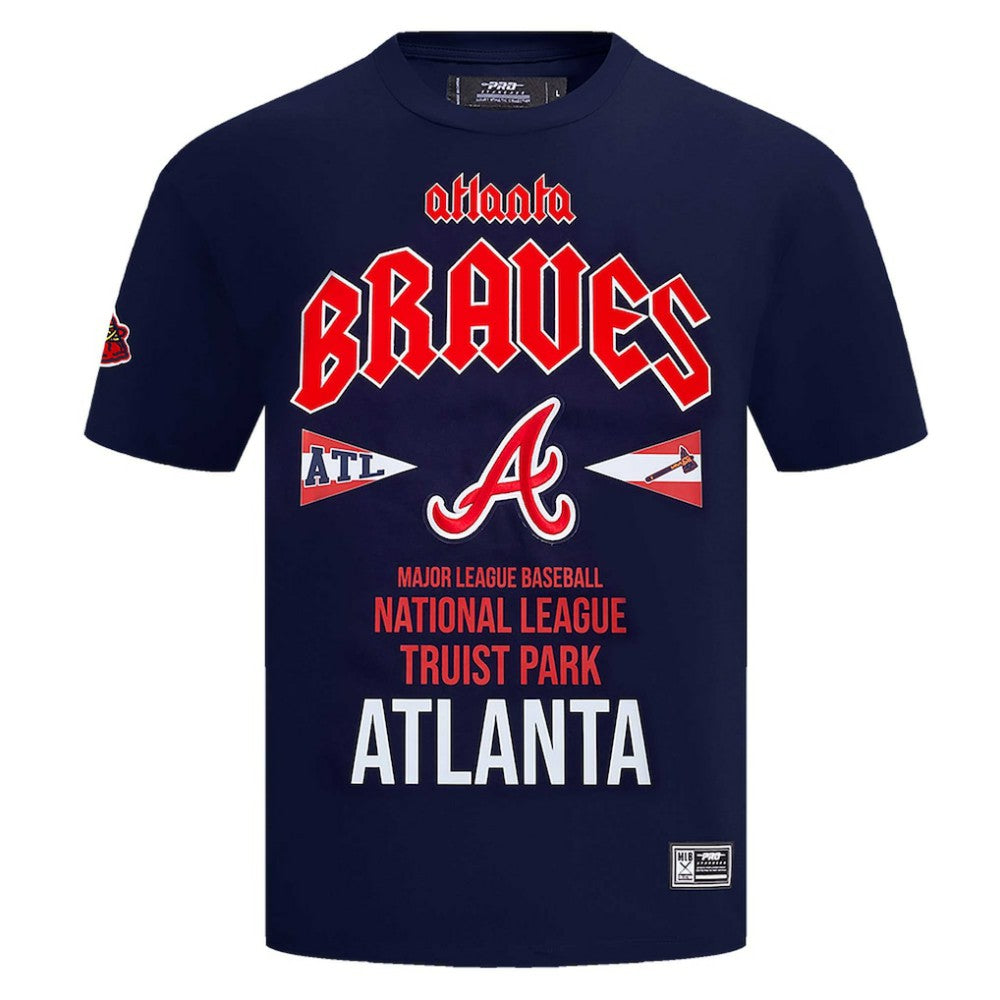 Atlanta Braves Pro Standard Oversized City Tour T-Shirt - Navy