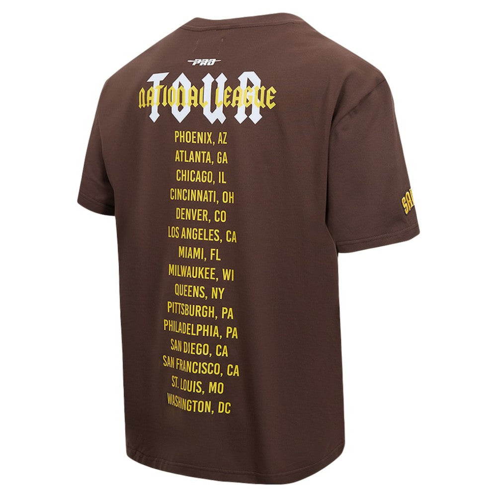 San Diego Padres Pro Standard Oversized City Tour T-Shirt - Brown