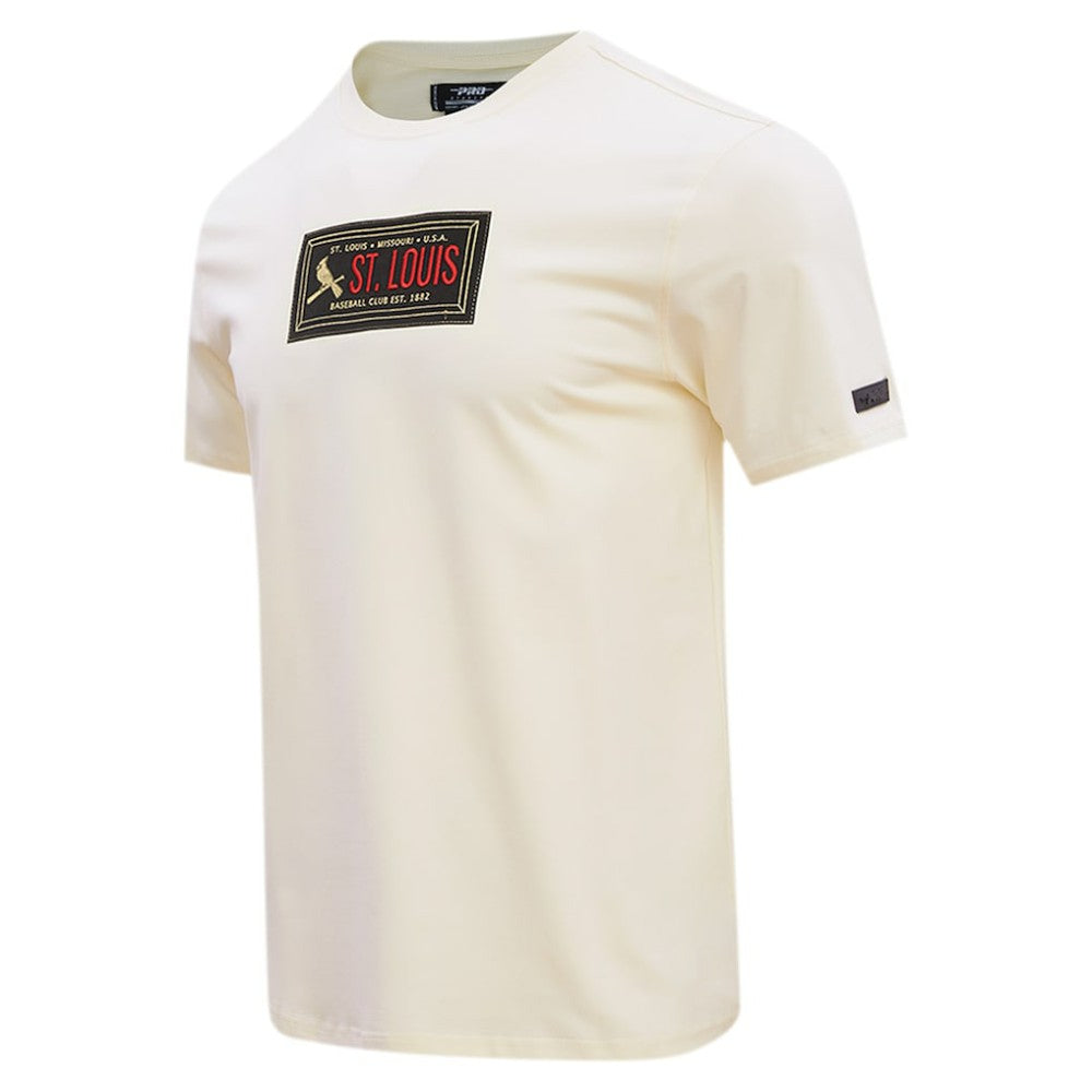 St. Louis Cardinals Pro Standard Club Member Badge T-Shirt - Cream