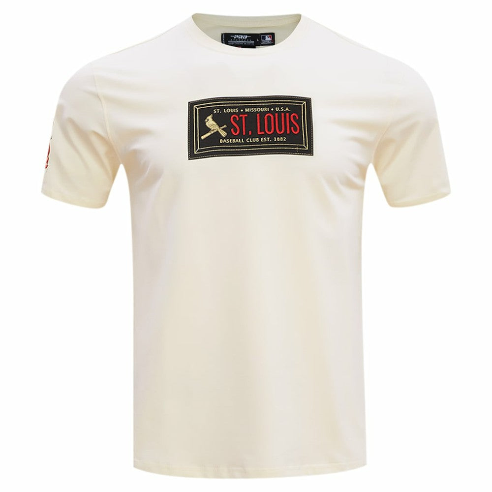 St. Louis Cardinals Pro Standard Club Member Badge T-Shirt - Cream