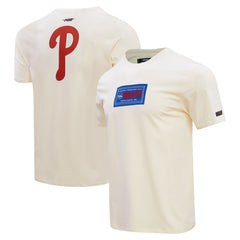 Philadelphia Phillies Pro Standard Club Member Badge T-Shirt - Cream