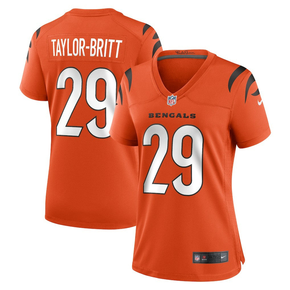 Cam Taylor-Britt Cincinnati Bengals Women's Alternate Game Jersey - Orange | Nike for sale