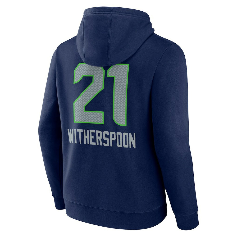 Devon Witherspoon Seattle Seahawks Team Wordmark Player Name & Number Pullover Hoodie - College Navy outlet