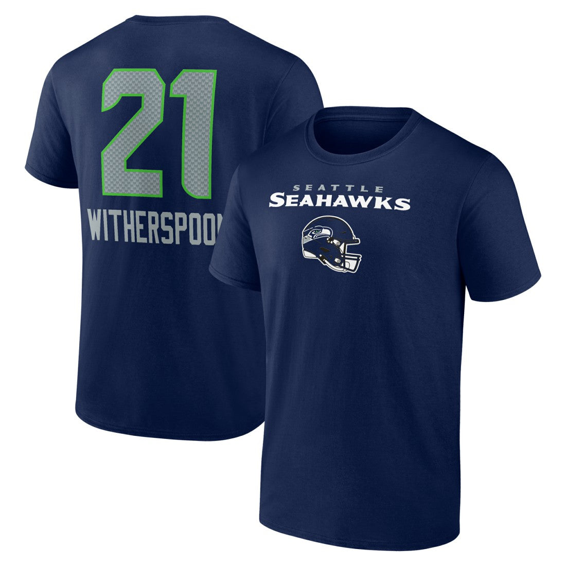 Devon Witherspoon Seattle Seahawks Team Wordmark Player Name & Number T-Shirt - College Navy for sale