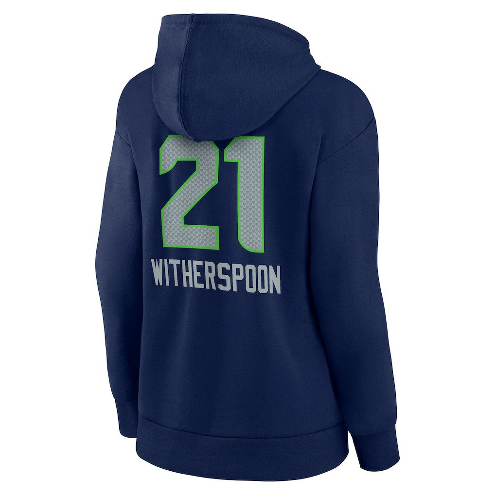 Devon Witherspoon Seattle Seahawks Women's Team Wordmark Player Name & Number Pullover Hoodie - College Navy outlet