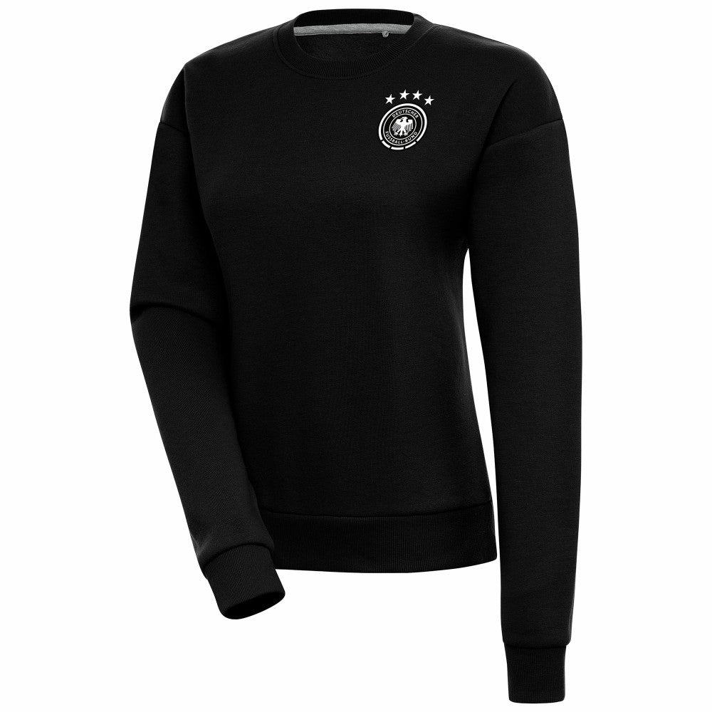 Germany National Team Women's Takeover Crewneck Pullover Sweatshirt - Black outlet