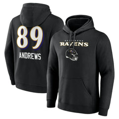 Mark Andrews Baltimore Ravens Team Wordmark Player Name & Number Pullover Hoodie - Black cheap