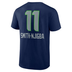 Jaxon Smith-Njigba Seattle Seahawks Team Wordmark Player Name & Number T-Shirt - College Navy discount