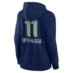 Jaxon Smith-Njigba Seattle Seahawks Women's Team Wordmark Player Name & Number Pullover Hoodie - College Navy outlet