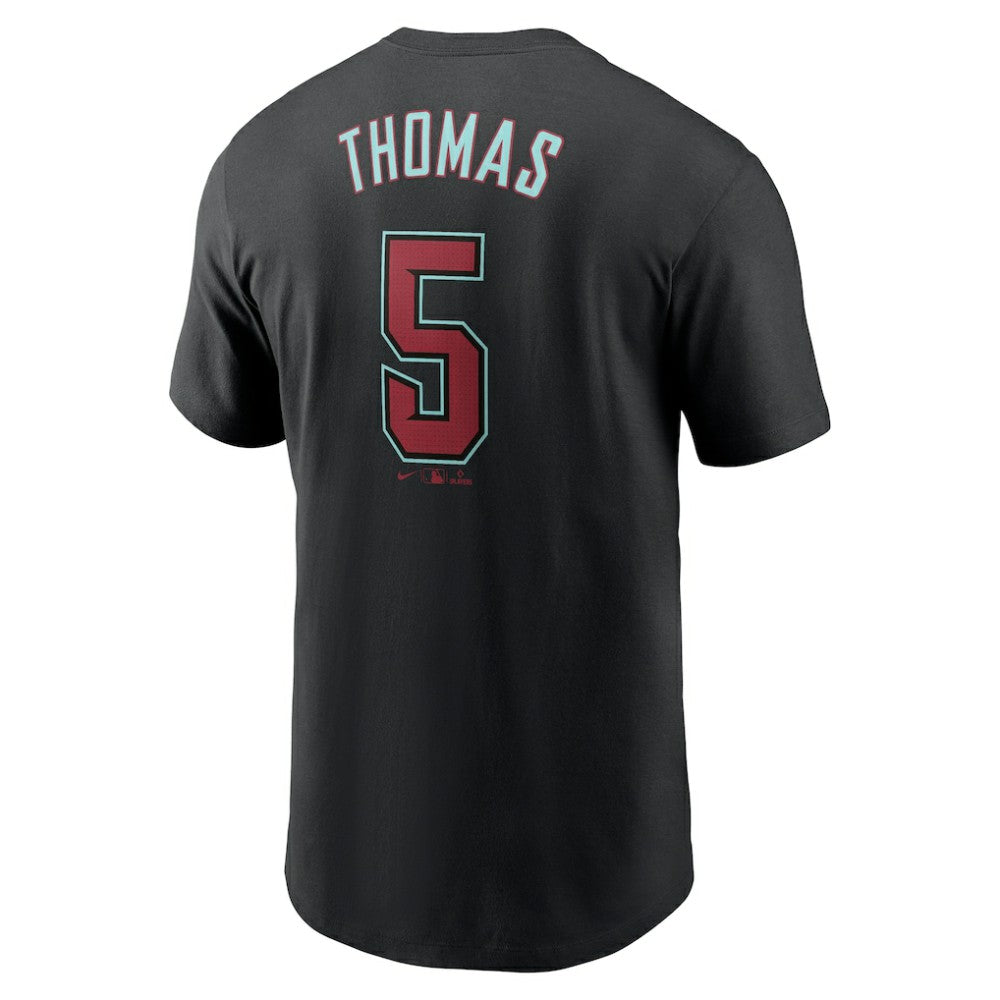 Alek Thomas Arizona Diamondbacks 2024 Fuse Name & Number T-Shirt - Black | Nike